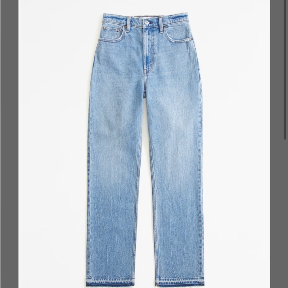 Abercrombie 90s straight ultra high rise jeans